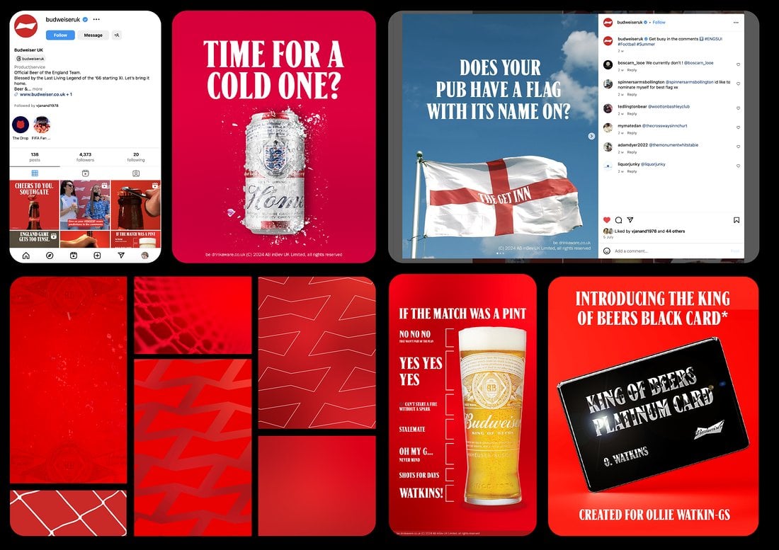Budweiser social media campaign designed by Slick Digital