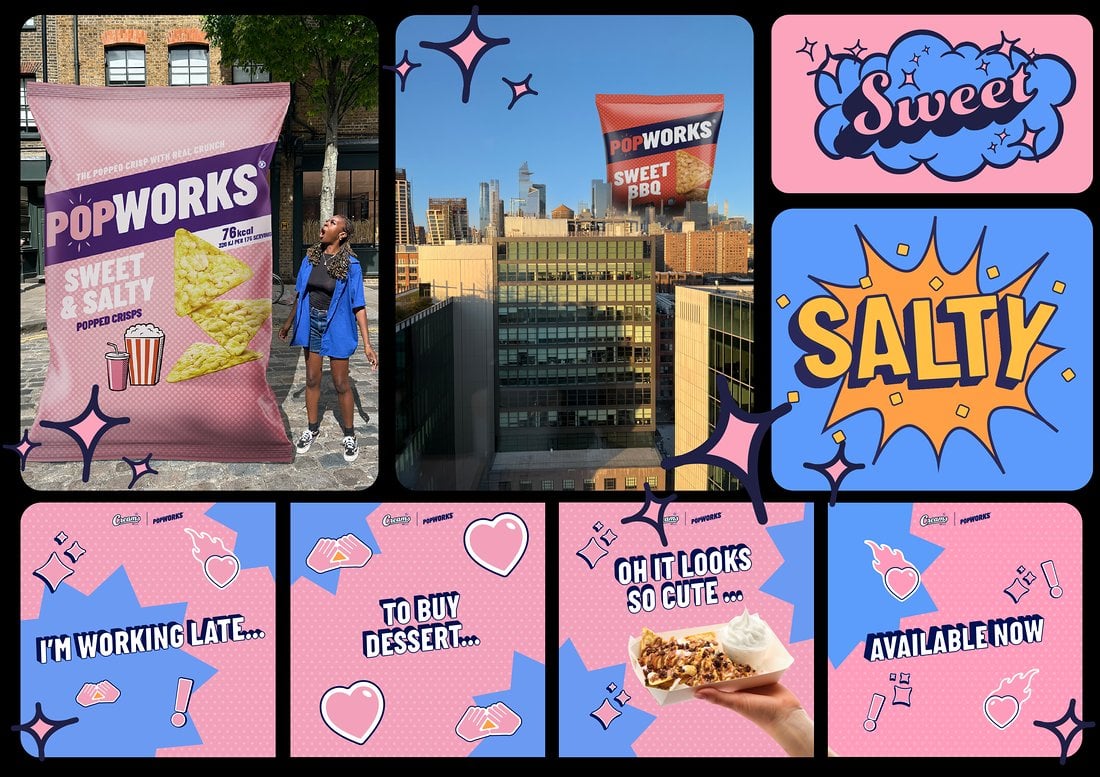 Popworks social media content creation by Slick Digital