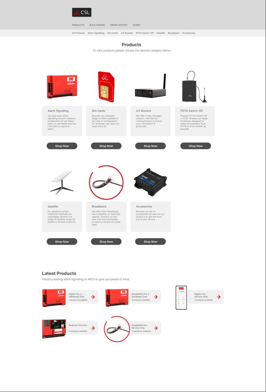 CSL Shop e-commerce website designed by Slick Digital in Watford